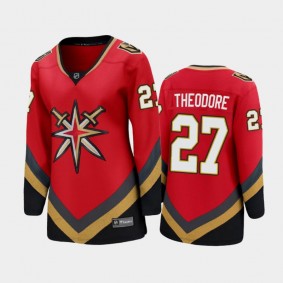 2021 Women Vegas Golden Knights Shea Theodore #27 Special Edition Jersey - Red