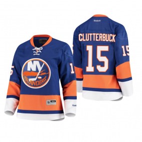 Cal Clutterbuck New York Islanders Home Royal Women's Premier Player Cheap Jersey