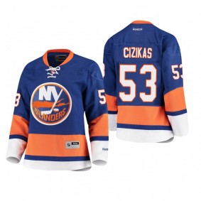 Casey Cizikas New York Islanders Home Royal Women's Premier Player Cheap Jersey