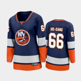 2021 Women New York Islanders Josh Ho-Sang #66 Reverse Retro Jersey - Blue