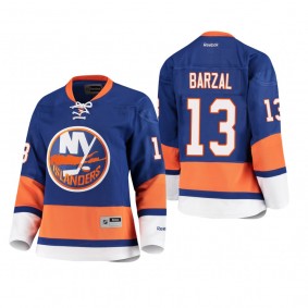 Women's New York Islanders Mathew Barzal #13 Home Premier Player Royal Jersey