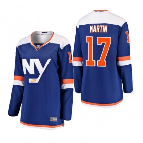 Women's Matt Martin #17 New York Islanders 2018-19 Alternate Fanatics Breakaway Blue Bargain Jersey