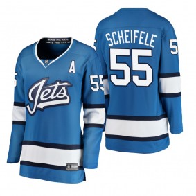 Women's Mark Scheifele #55 Winnipeg Jets 2018-19 Alternate Fanatics Branded Breakaway Blue Bargain Jersey