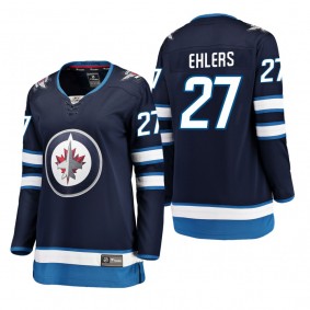 Women's Nikolaj Ehlers #27 Winnipeg Jets Home Breakaway Player Navy Bargain Jersey