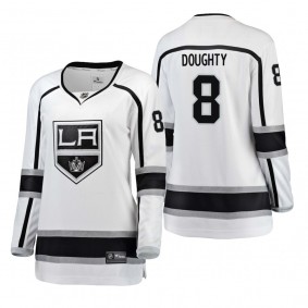 Women's Drew Doughty #8 Los Angeles Kings Away Breakaway Player White Bargain Jersey