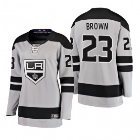 Women's Dustin Brown #23 Los Angeles Kings 2019 Alternate Breakaway Player Fanatics Branded Gray Bargain Jersey
