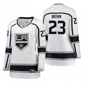 Women's Dustin Brown #23 Los Angeles Kings Away Breakaway Player White Bargain Jersey