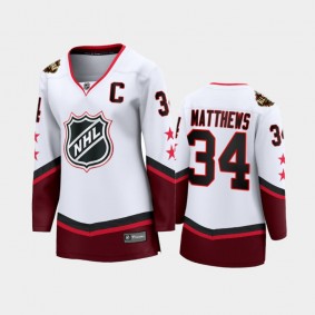Auston Matthews Maple Leafs White Jersey Women