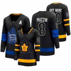 Women Toronto Maple Leafs Jake Muzzin #8 Drew house 2022 Alternate Premier Jersey Black