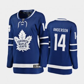 2020-21 Women's Toronto Maple Leafs Joey Anderson #14 Home Breakaway Player Jersey - Blue