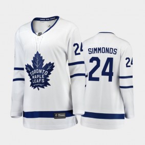 2020-21 Women's Toronto Maple Leafs Wayne Simmonds #24 Away Breakaway Player Jersey - White
