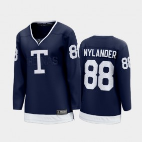 Women Toronto Maple Leafs William Nylander #88 Heritage Classic 2022 Jersey Navy