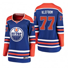 Women's Oscar Klefbom #77 Edmonton Oilers 2019 Alternate Breakaway Player Fanatics Branded Royal Bargain Jersey