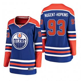 Women's Ryan Nugent-Hopkins #93 Edmonton Oilers 2019 Alternate Breakaway Player Fanatics Branded Royal Bargain Jersey
