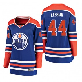 Women's Zack Kassian #44 Edmonton Oilers 2019 Alternate Breakaway Player Fanatics Branded Royal Bargain Jersey
