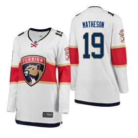 Women's Mike Matheson #19 Florida Panthers Alternate Breakaway Player Away White Bargain Jersey