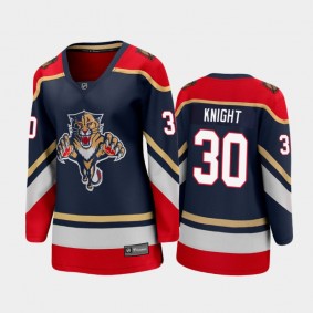 2021 Women Florida Panthers Spencer Knight #30 Special Edition Jersey - Navy