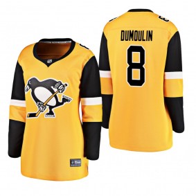 Women's Brian Dumoulin #8 Pittsburgh Penguins 2019 Alternate Breakaway Player Gold Bargain Jersey