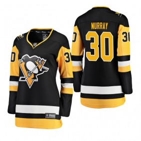 Women's Matt Murray #30 Pittsburgh Penguins Home Breakaway Player Black Bargain Jersey