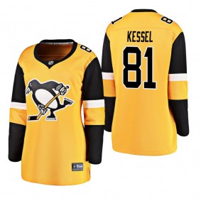 Women's Phil Kessel #81 Pittsburgh Penguins 2019 Alternate Breakaway Player Gold Bargain Jersey