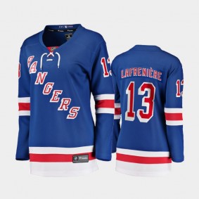 2020-21 Women's New York Rangers Alexis Lafreniere #13 Home Breakaway Player Jersey - Blue