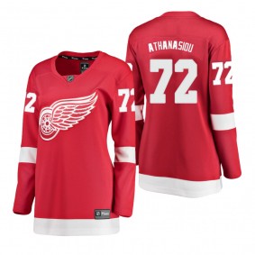 Women's Andreas Athanasiou #72 Detroit Red Wings Home Breakaway Player Red Bargain Jersey