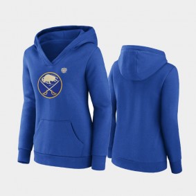 Buffalo Sabres 2022 Heritage Classic Women Royal Lady V-Neck Hoodie