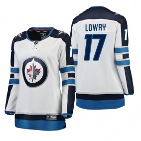 Women's Adam Lowry #17 Winnipeg Jets Away Breakaway Player White Bargain Jersey