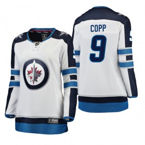 Women's Andrew Copp #9 Winnipeg Jets Away Breakaway Player White Bargain Jersey