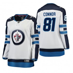 Women's Kyle Connor #81 Winnipeg Jets Away Breakaway Player White Bargain Jersey