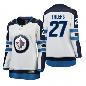 Women's Nikolaj Ehlers #27 Winnipeg Jets Away Breakaway Player White Bargain Jersey