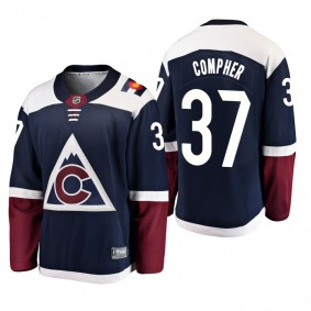 Youth Colorado Avalanche J. T. Compher #37 2019 Alternate Cheap Breakaway Player Jersey - Blue