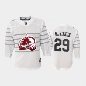 Youth Avalanche Nathan MacKinnon #29 2020 NHL All-Star Game Premier Player White Jersey