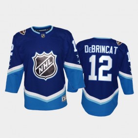 Youth Chicago Blackhawks Alex DeBrincat #12 2022 NHL All-Star Western Blue Jersey