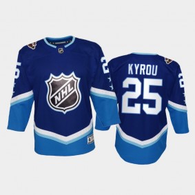 Youth St. Louis Blues Jordan Kyrou #25 2022 NHL All-Star Western Blue Jersey