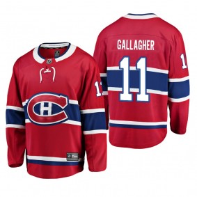 Youth Montreal Canadiens Brendan Gallagher #11 Home Low-Priced Breakaway Player Red Jersey