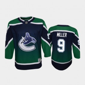 Youth Vancouver Canucks J.T. Miller #9 Reverse Retro 2020-21 Special Edition Replica Green Jersey