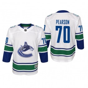 Youth Vancouver Canucks Tanner Pearson #70 Away Premier White Jersey