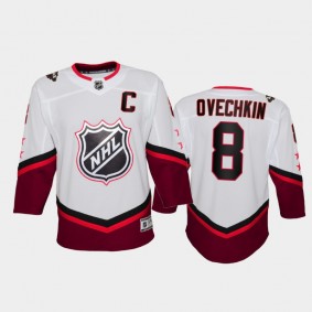 Alex Ovechkin 2022 NHL All-Star Youth Washington Capitals White Jersey