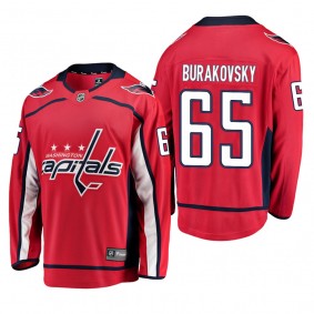 Youth Washington Capitals Andre Burakovsky #65 Home Low-Priced Breakaway Player Red Jersey