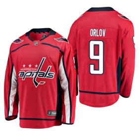 Youth Washington Capitals Dmitry Orlov #9 Home Low-Priced Breakaway Player Red Jersey