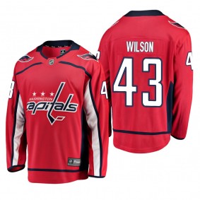 Youth Washington Capitals Tom Wilson #43 Home Low-Priced Breakaway Player Red Jersey