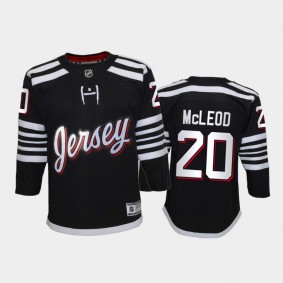 Youth New Jersey Devils Michael McLeod #20 Alternate 2021-22 Premier Player Black Jersey