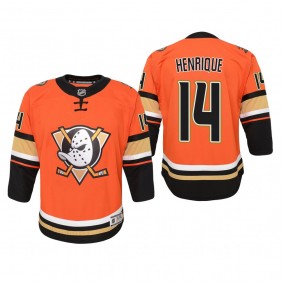 Youth Anaheim Ducks Adam Henrique #14 Alternate 2019-20 Premier Fanatics Orange Jersey