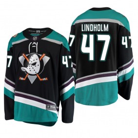 Youth Anaheim Ducks Hampus Lindholm #47 Alternate Cheap Breakaway Player Jersey - Black
