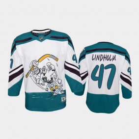 Youth Anaheim Ducks Hampus Lindholm #47 Special Edition 2021 White Jersey