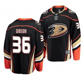 Youth Anaheim Ducks John Gibson #36 Home Low-Priced Breakaway Player Black Jersey