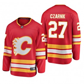 Youth Calgary Flames Austin Czarnik #27 2019 Alternate Cheap Breakaway Player Jersey - Red