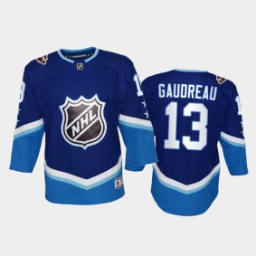Youth Calgary Flames Johnny Gaudreau #13 2022 NHL All-Star Western Blue Jersey
