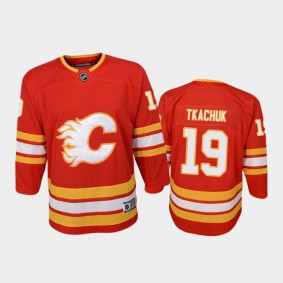 Youth Calgary Flames Matthew Tkachuk #19 Home 2020-21 Premier Red Jersey